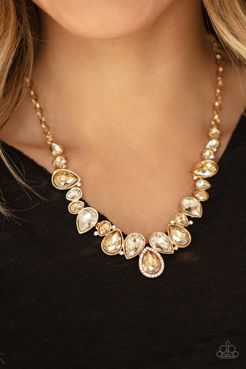 Paparazzi ♥ I Want It All - Gold ♥  Necklace