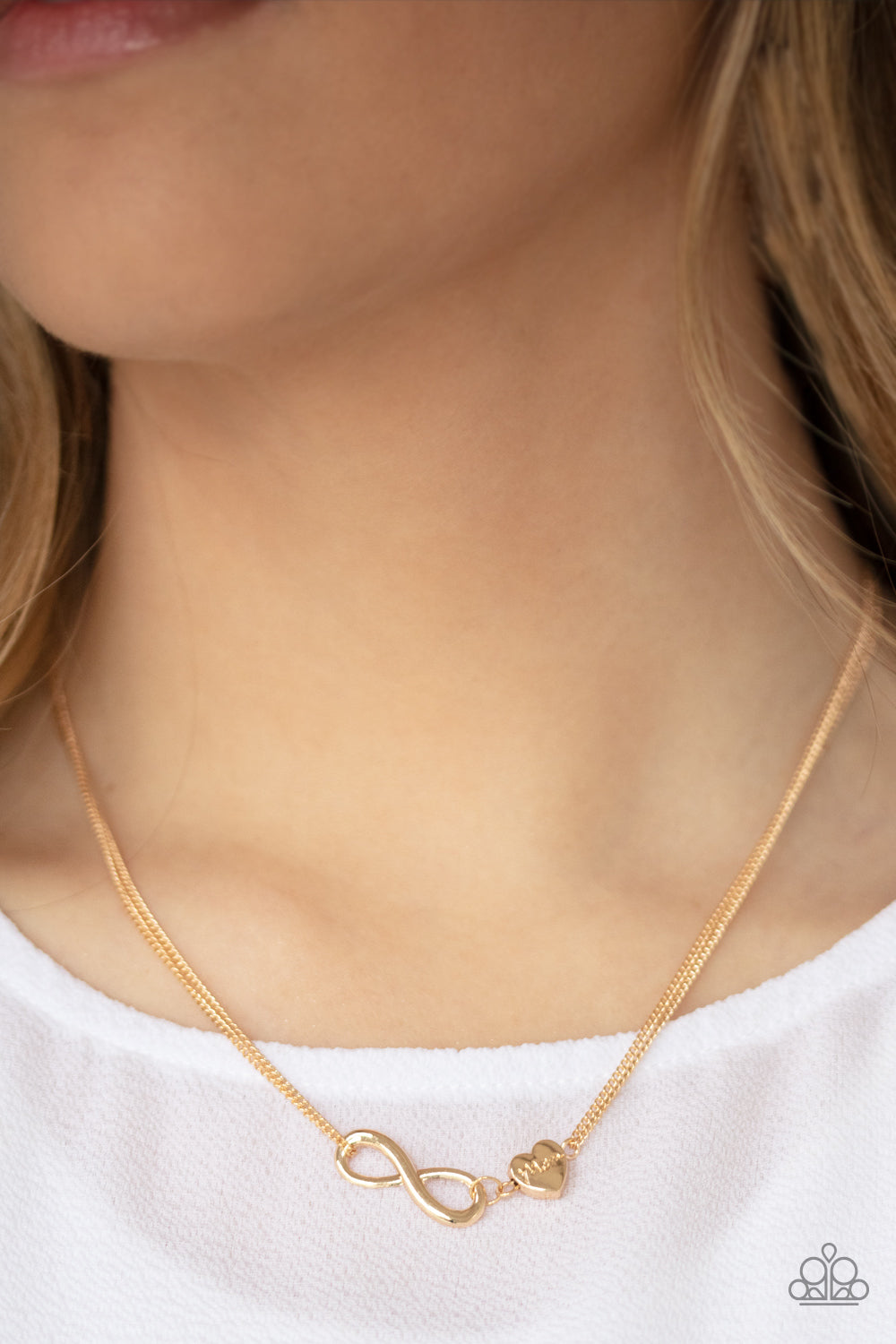 Paparazzi ♥ Love Eternally - Gold ♥  Necklace