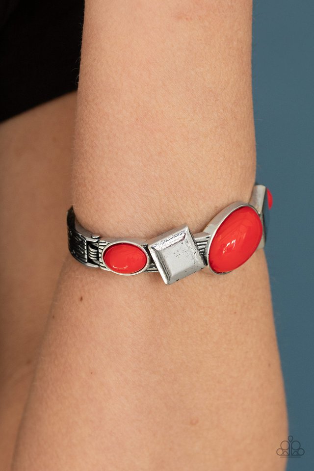 Paparazzi ♥ Abstract Appeal - Red ♥ Bracelet