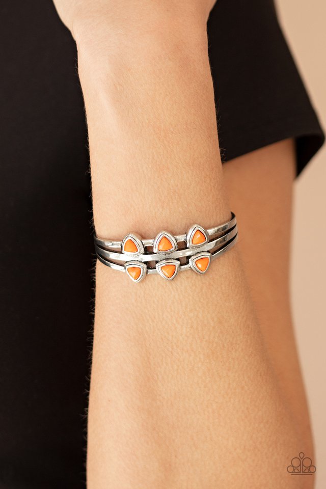 Paparazzi ♥ Tribal Triad - Orange ♥ Bracelet
