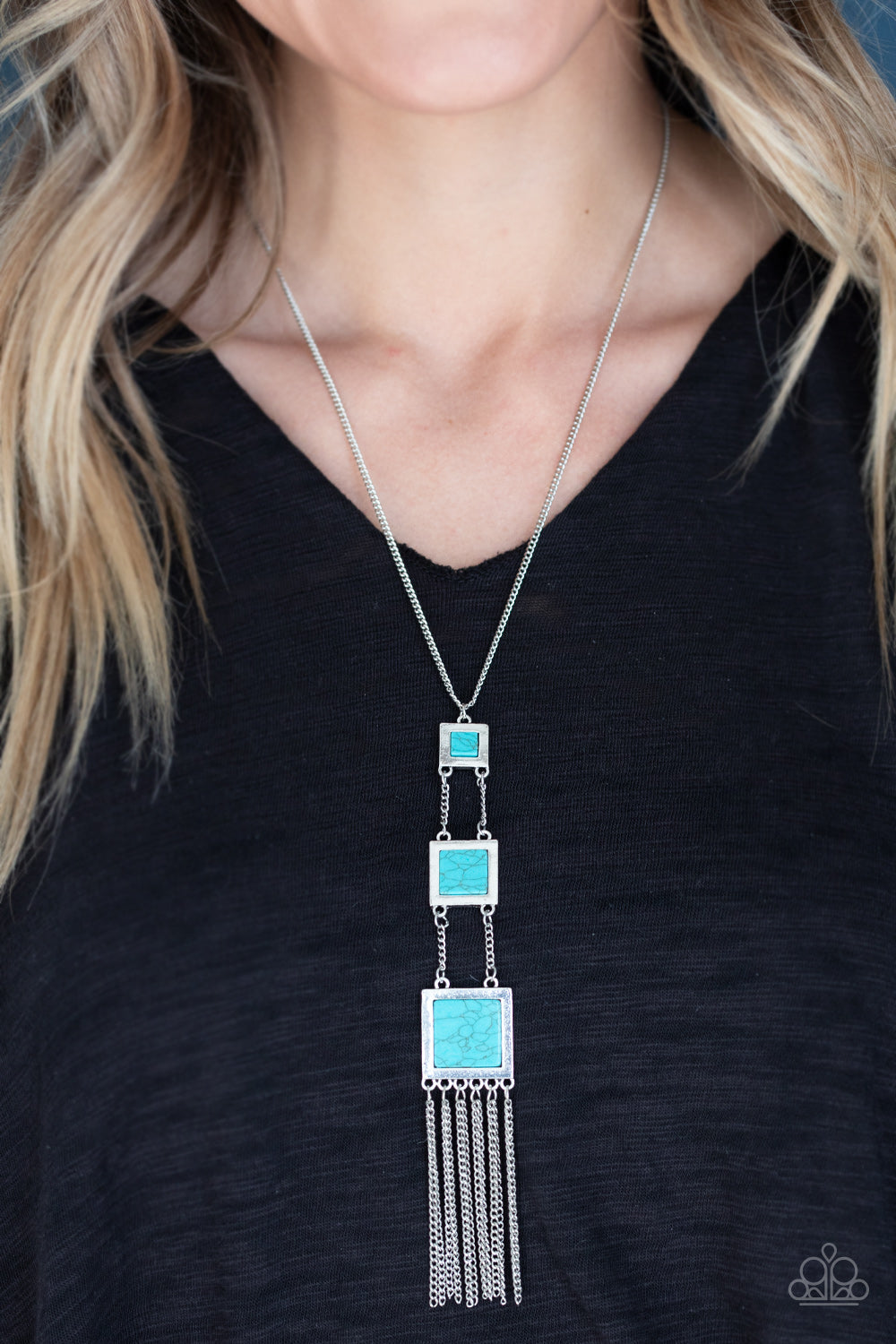 Paparazzi ♥ This Land Is Your Land - Blue ♥  Necklace