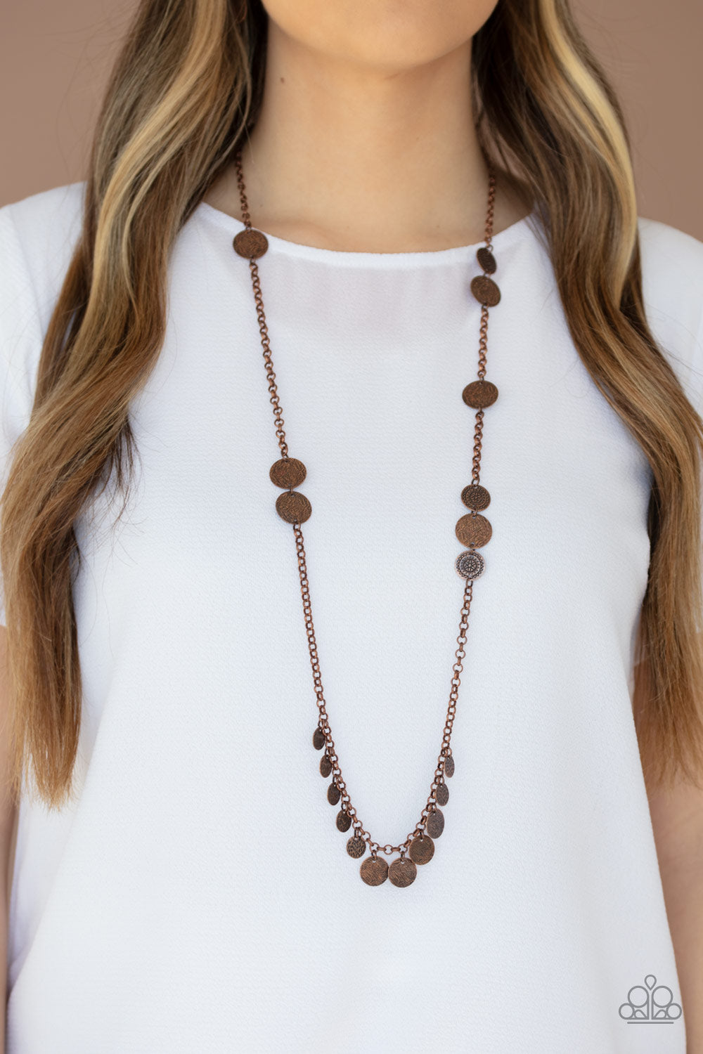 Paparazzi ♥ Trailblazing Trinket - Copper ♥  Necklace