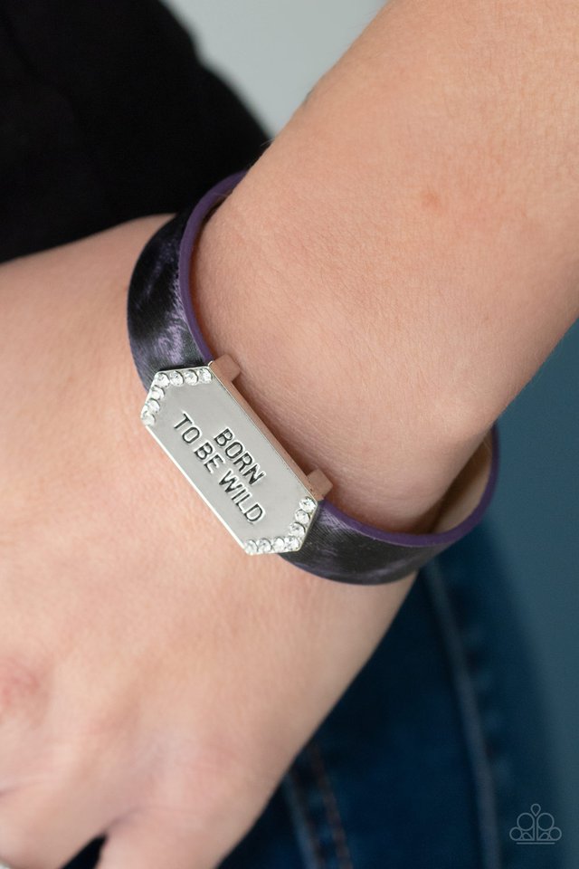 Paparazzi ♥ Born To Be Wild - Purple ♥ Bracelet