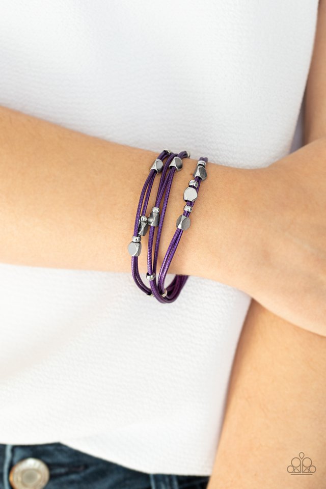 Paparazzi ♥ Cut The Cord - Purple ♥ Bracelet