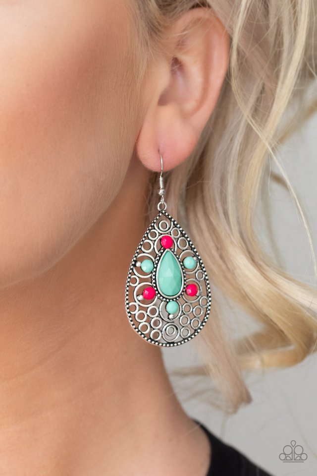 Paparazzi ♥ Modern Garden - Multi ♥ Earrings