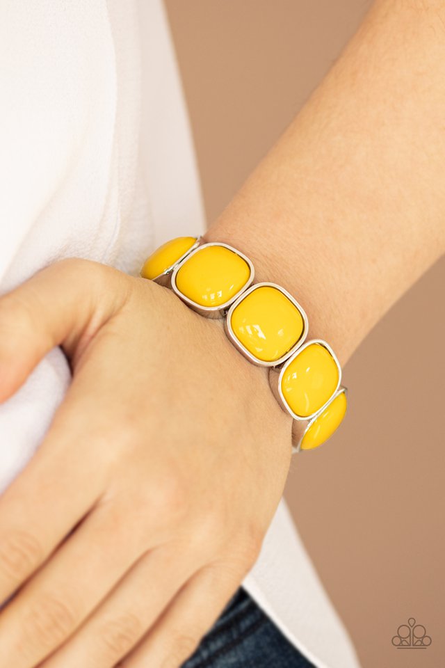 Paparazzi ♥ Vivacious Volume - Yellow ♥ Bracelet