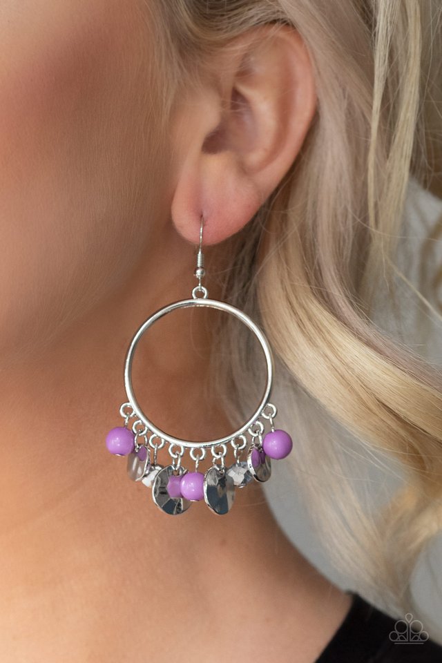 Paparazzi ♥ Chroma Chimes - Purple ♥ Earrings