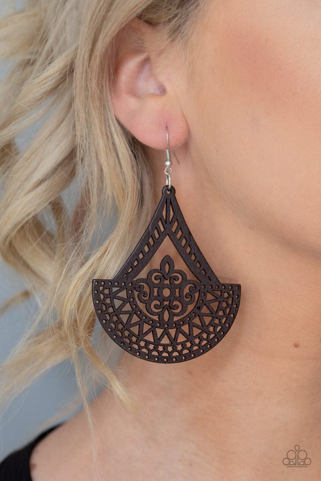 Paparazzi ♥ Tiki Sunrise - Brown ♥ Earrings