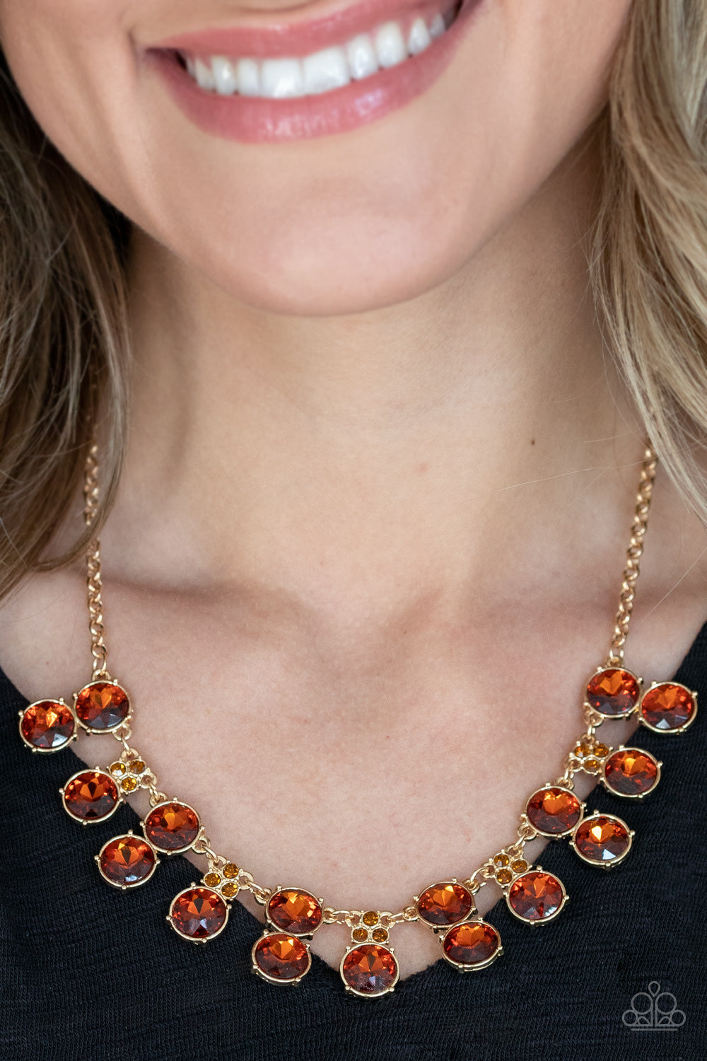 Paparazzi ♥ Top Dollar Twinkle - Brown ♥  Necklace