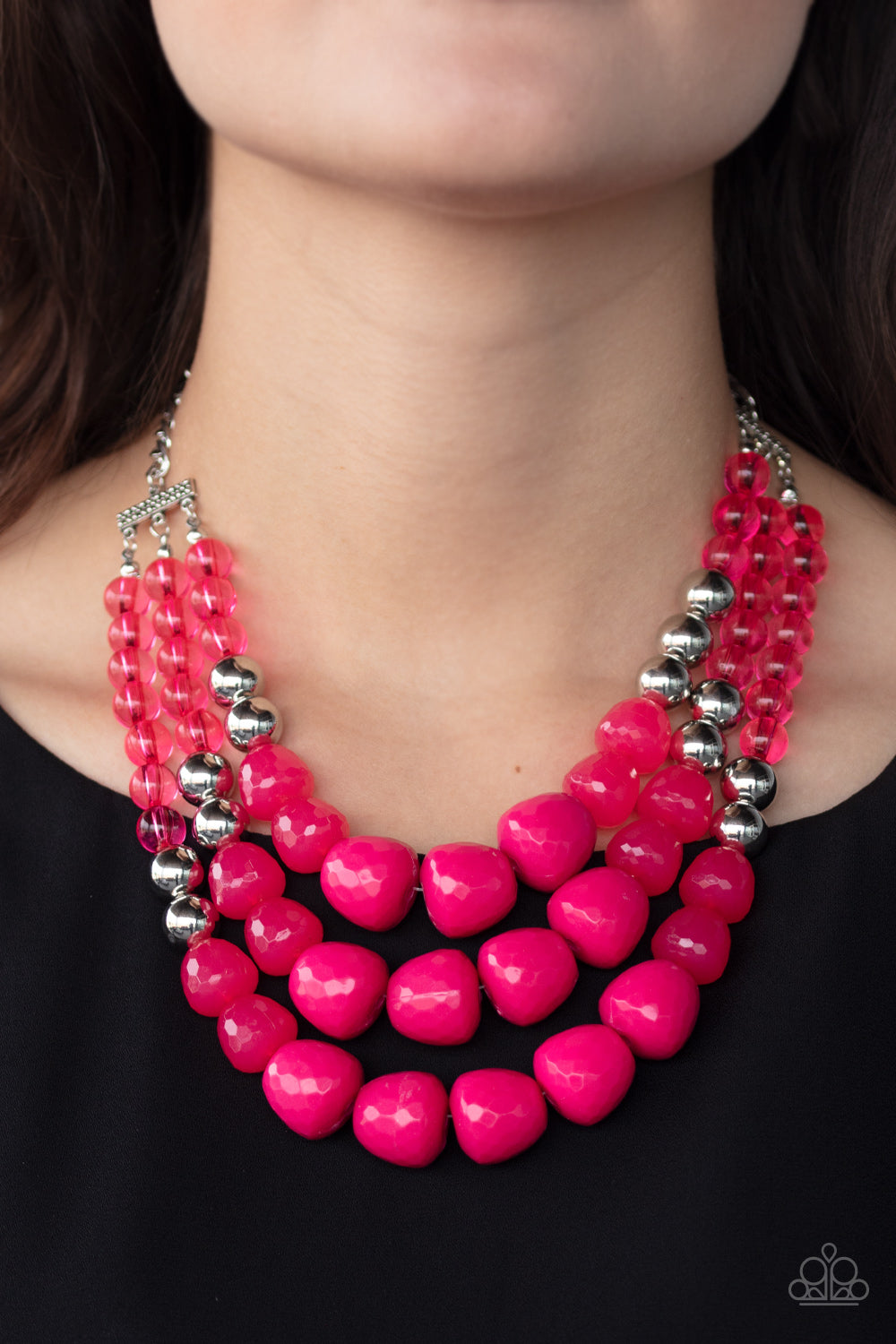 Paparazzi ♥ Forbidden Fruit - Pink ♥  Necklace