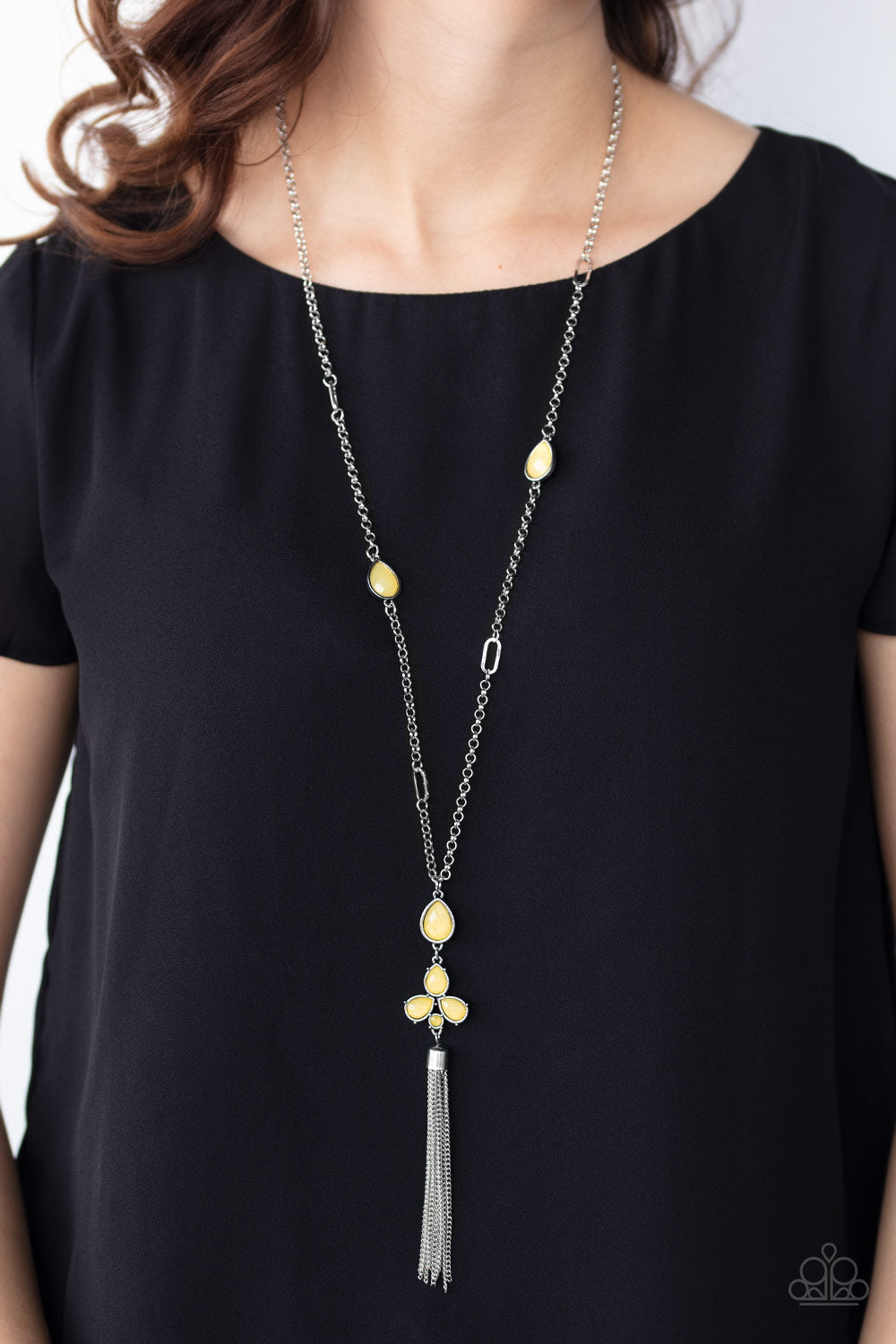 Paparazzi ♥ Eden Dew - Yellow ♥  Necklace
