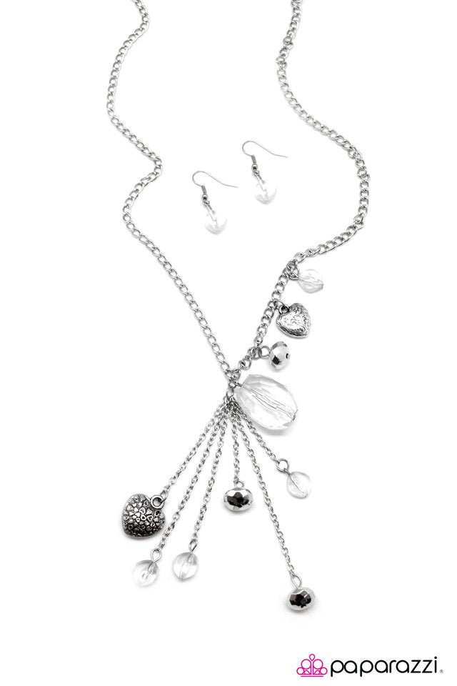 Paparazzi ♥ Eat Your Heart Out - White ♥ Necklace