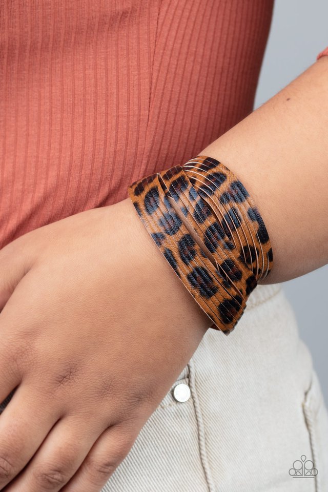 Paparazzi ♥ Hey GRRirl - Brown ♥ Bracelet