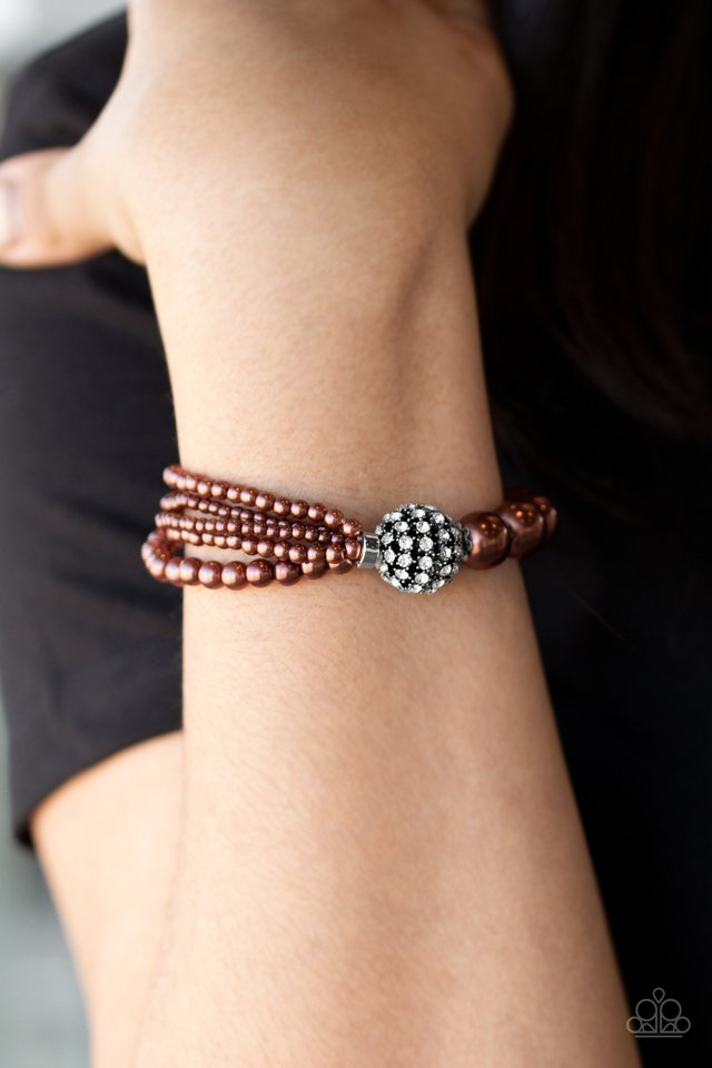 Paparazzi ♥ Vintage Collision - Brown ♥ Bracelet