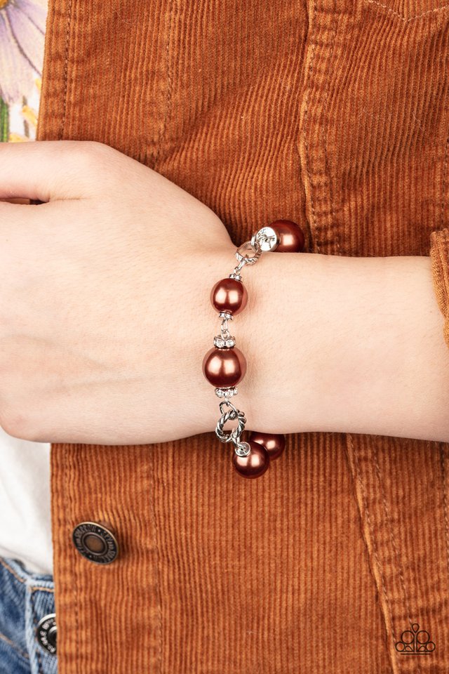 Paparazzi ♥ Boardroom Baller - Brown ♥ Bracelet