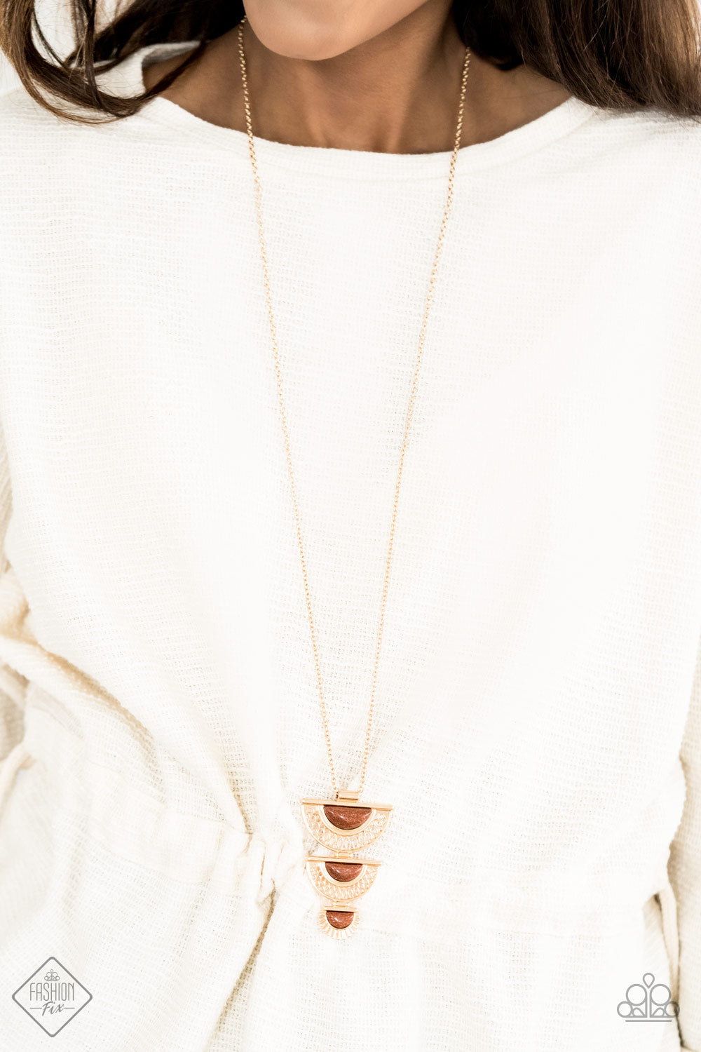 Paparazzi ♥ Serene Sheen - Gold ♥  Necklace