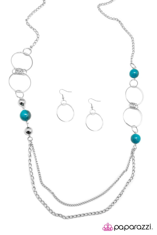 Paparazzi ♥ Finish What You Started - Blue ♥ Necklace