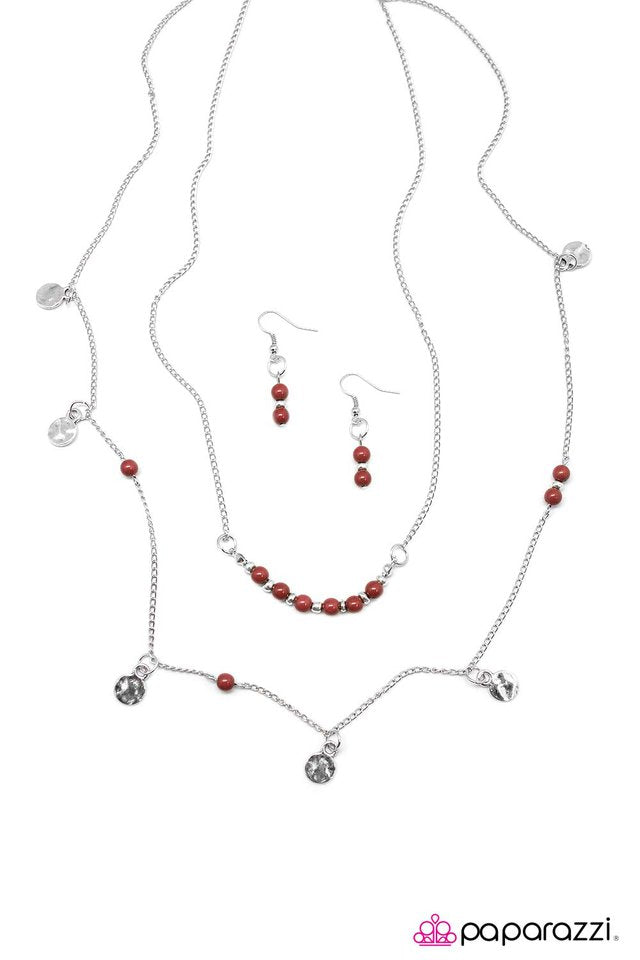 Paparazzi ♥ Whats Your Sign? - Red ♥ Necklace