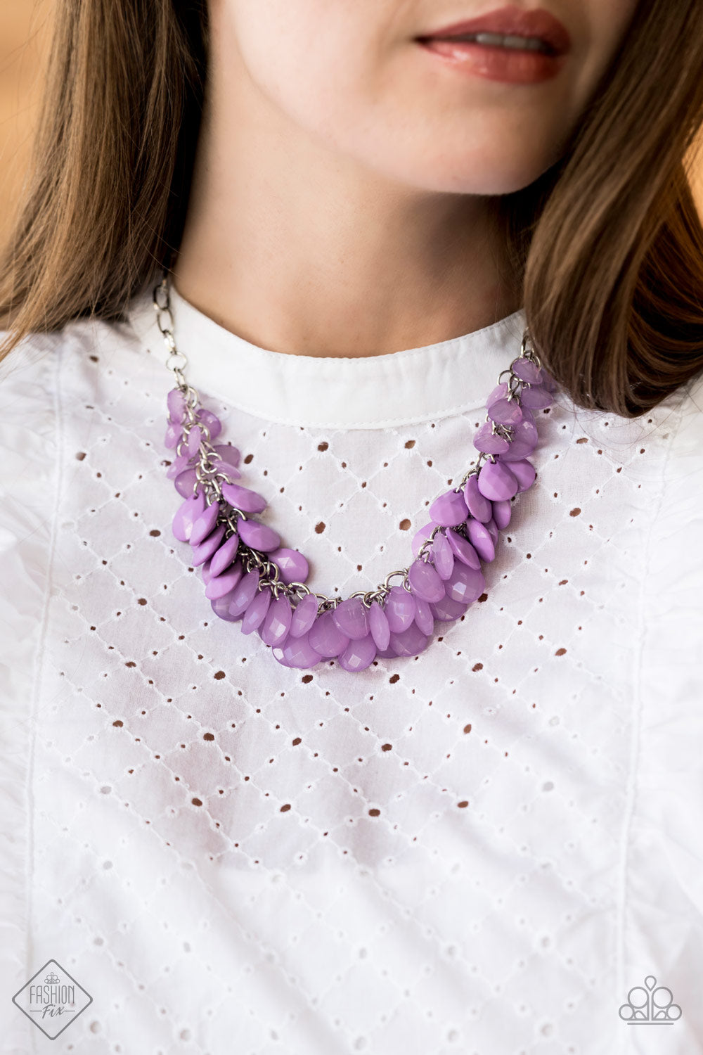 Paparazzi ♥ Colorfully Clustered - Purple ♥  Necklace