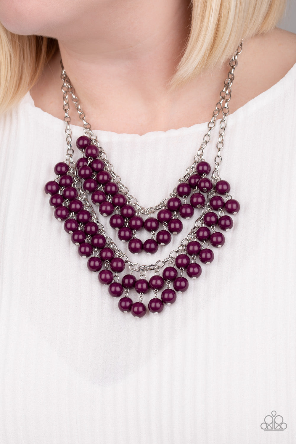 Paparazzi ♥ Bubbly Boardwalk - Purple ♥  Necklace