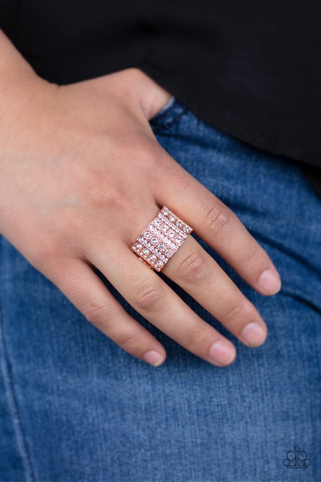 Paparazzi ♥ Diamond Drama - Copper ♥ Ring