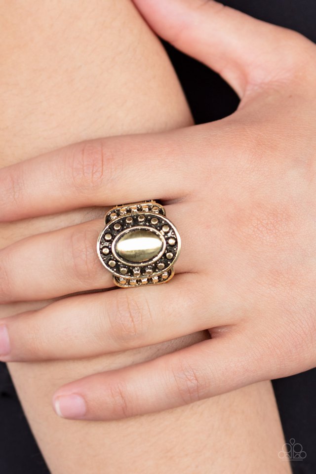 Paparazzi ♥ Stacked Stunner - Brass ♥ Ring