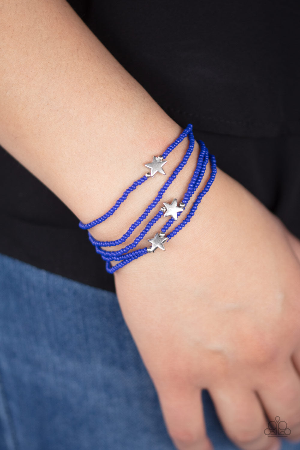 Paparazzi ♥ Pretty Patriotic - Blue ♥  Bracelet