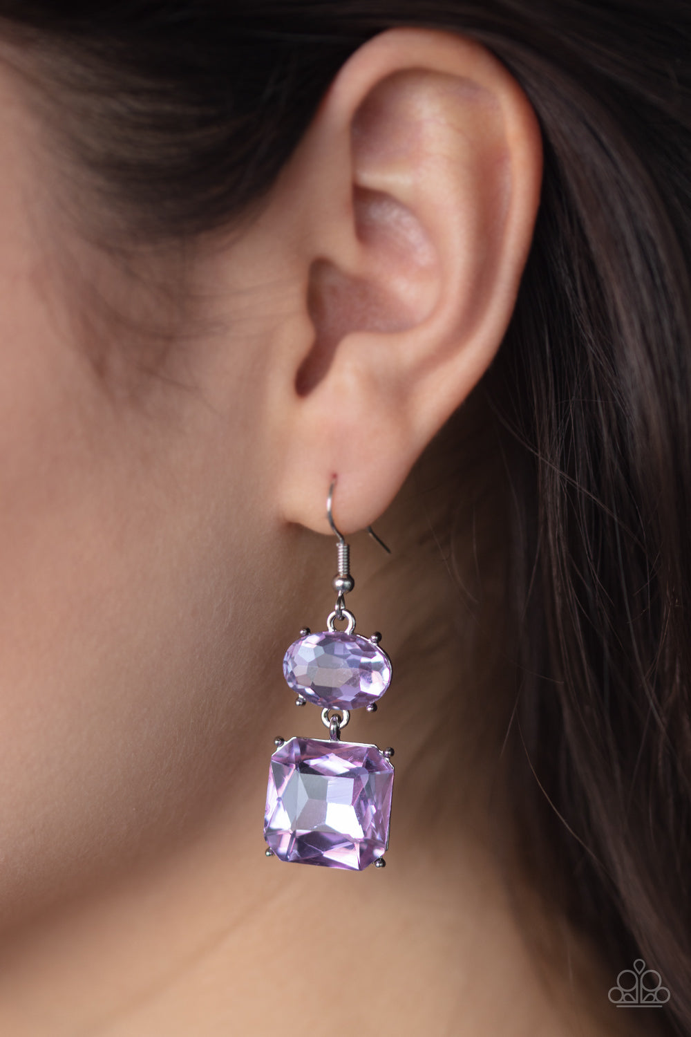 Paparazzi ♥ All ICE On Me - Purple ♥  Earrings