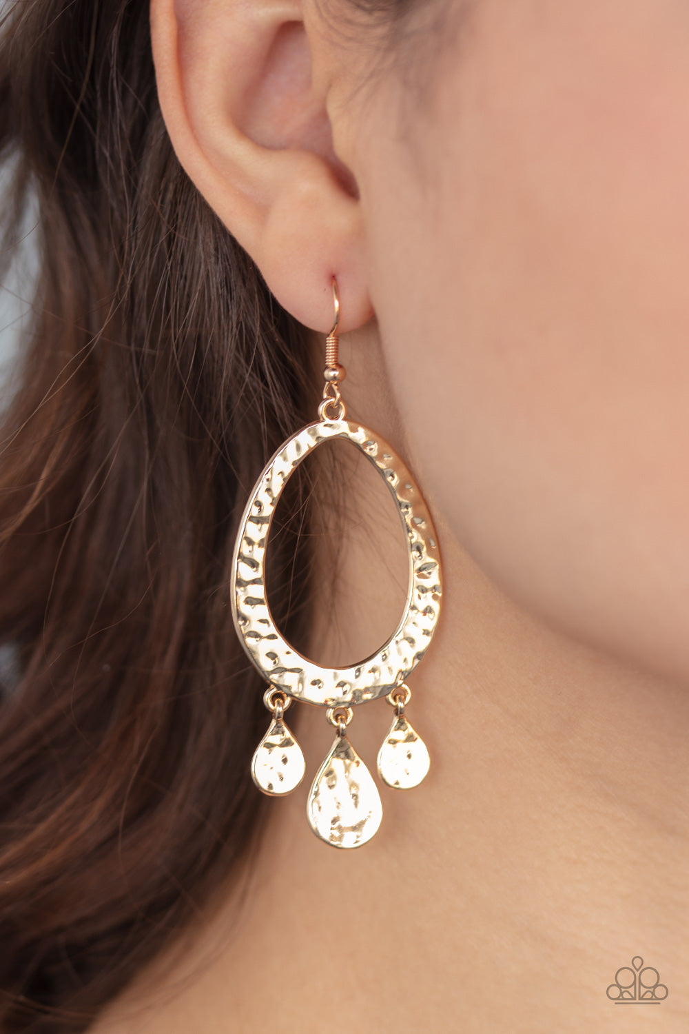 Paparazzi ♥ Taboo Trinket - Gold ♥  Earrings