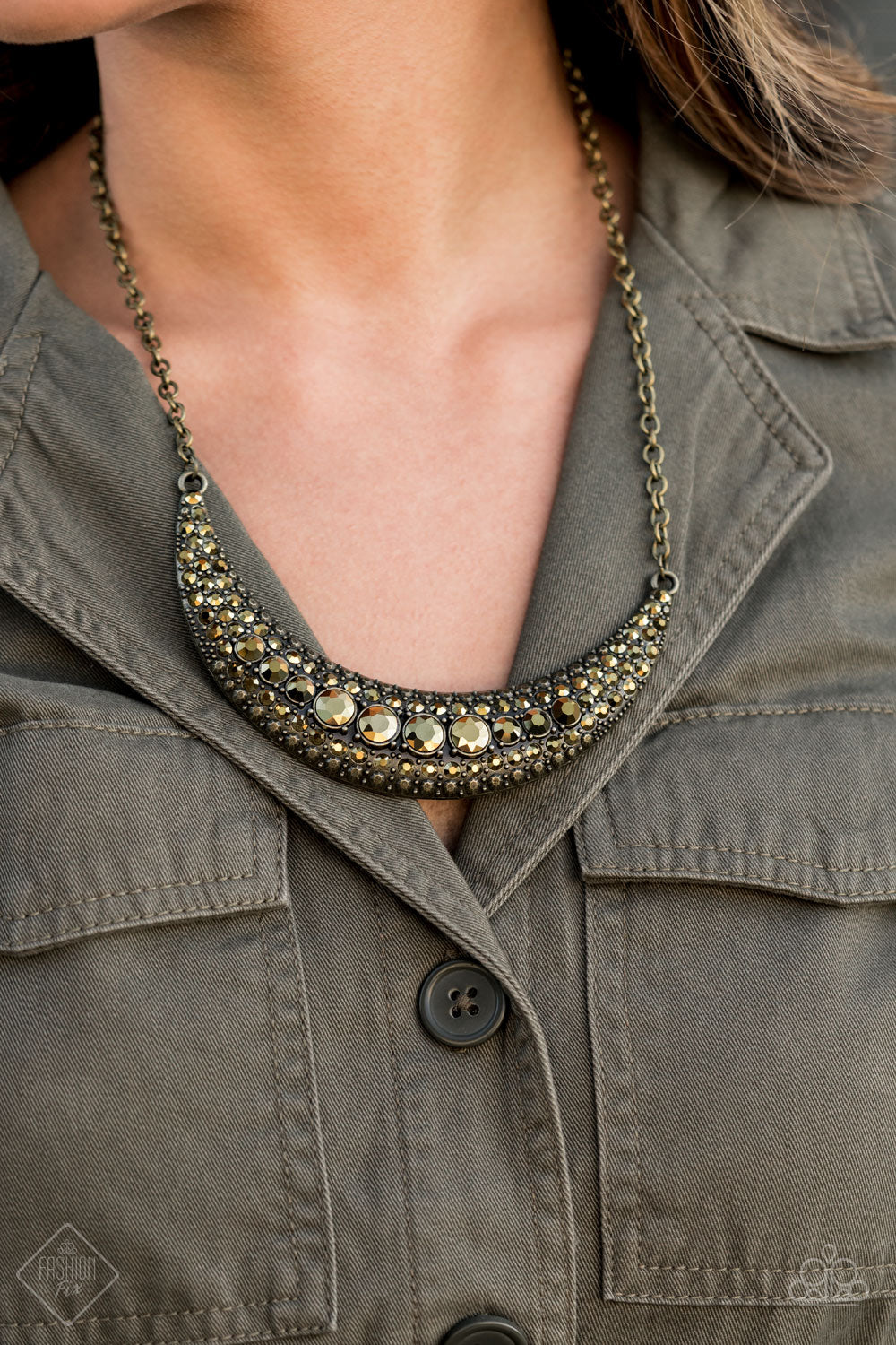 Paparazzi ♥ Moon Child Magic - Brass ♥  Necklace