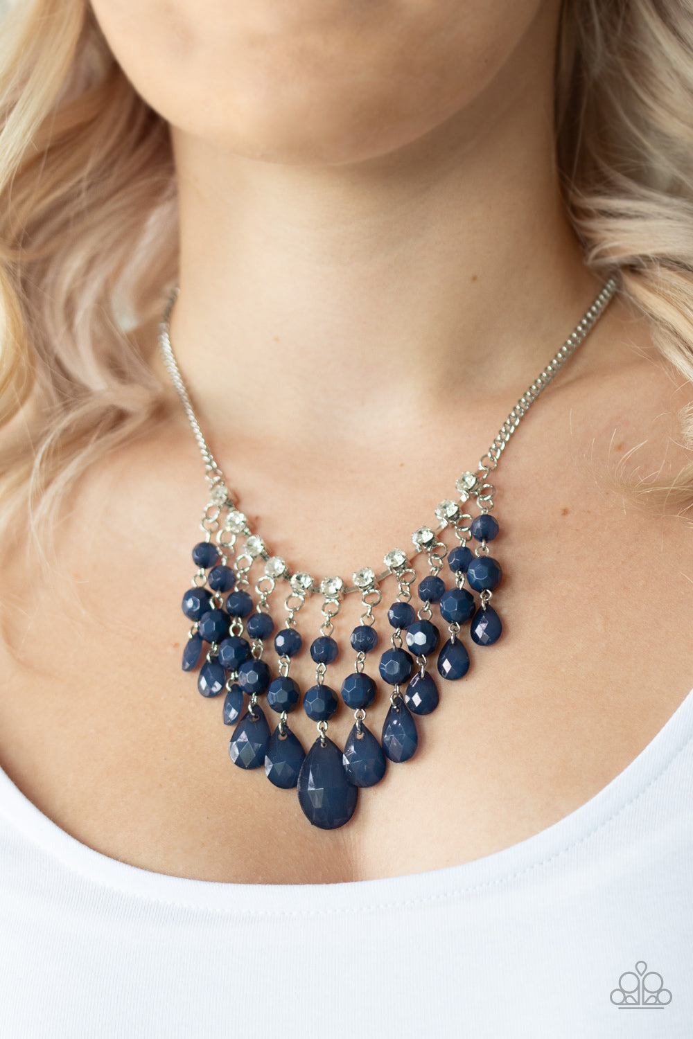 Paparazzi ♥ Social Network - Blue ♥  Necklace