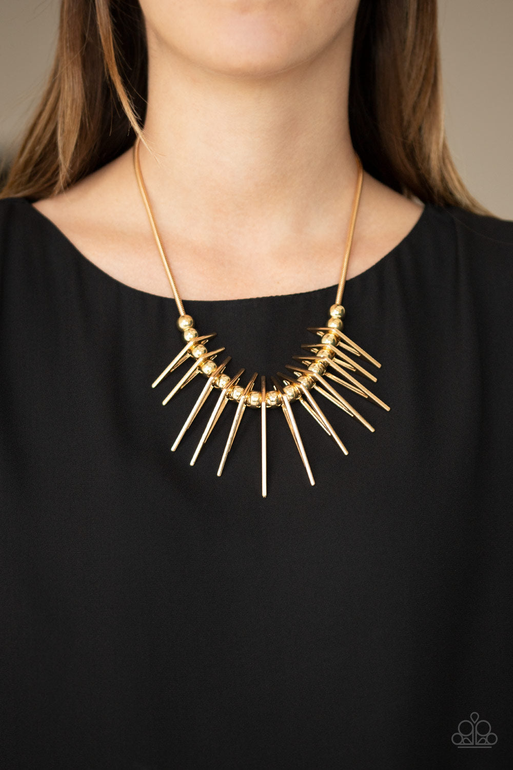 Paparazzi ♥ Fully Charged - Gold ♥  Necklace