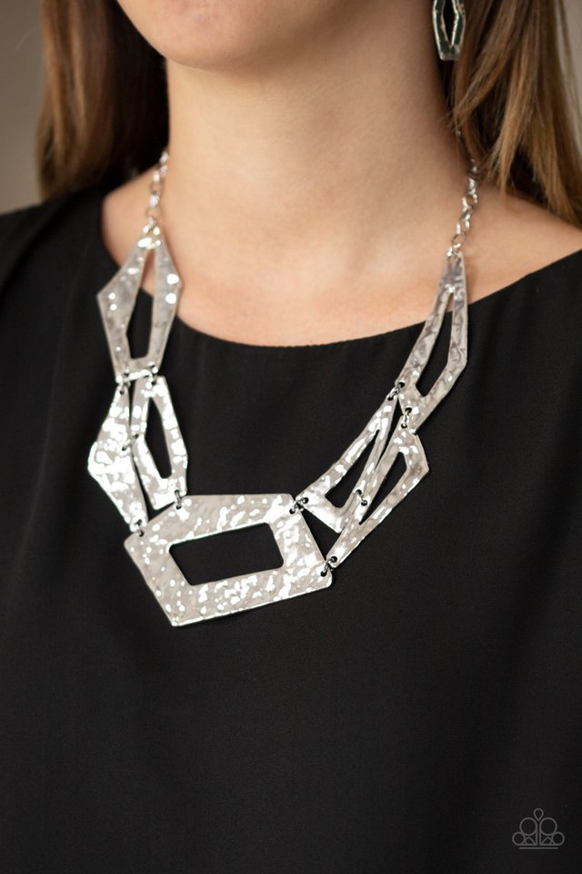 Paparazzi ♥ Break The Mold - Silver ♥ Necklace