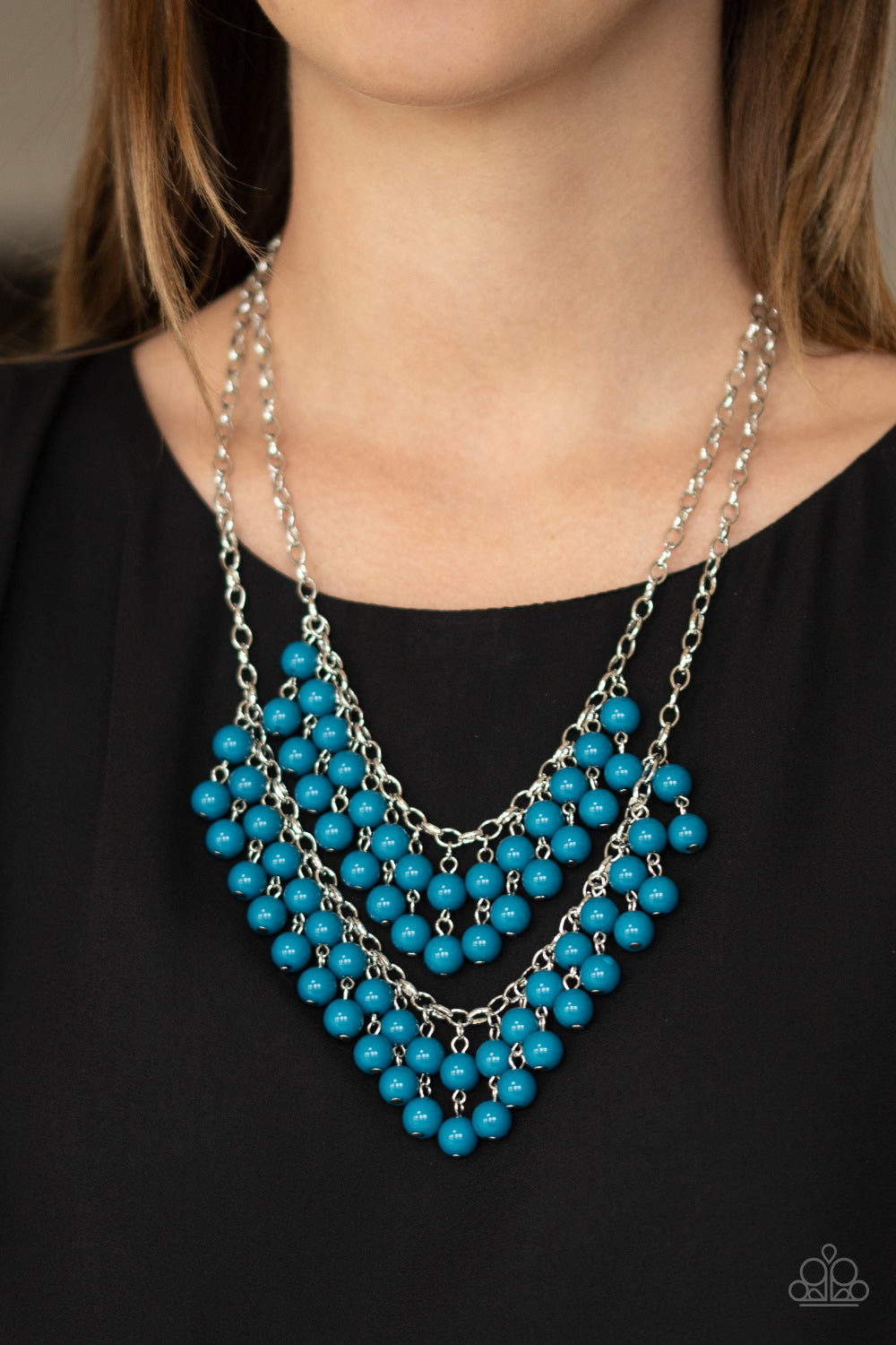 Paparazzi ♥ Bubbly Boardwalk - Blue ♥  Necklace
