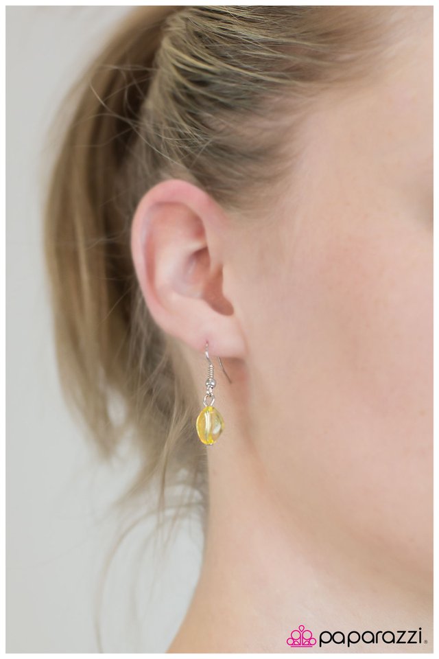 Paparazzi ♥ May I Suggest... - Yellow ♥ Necklace