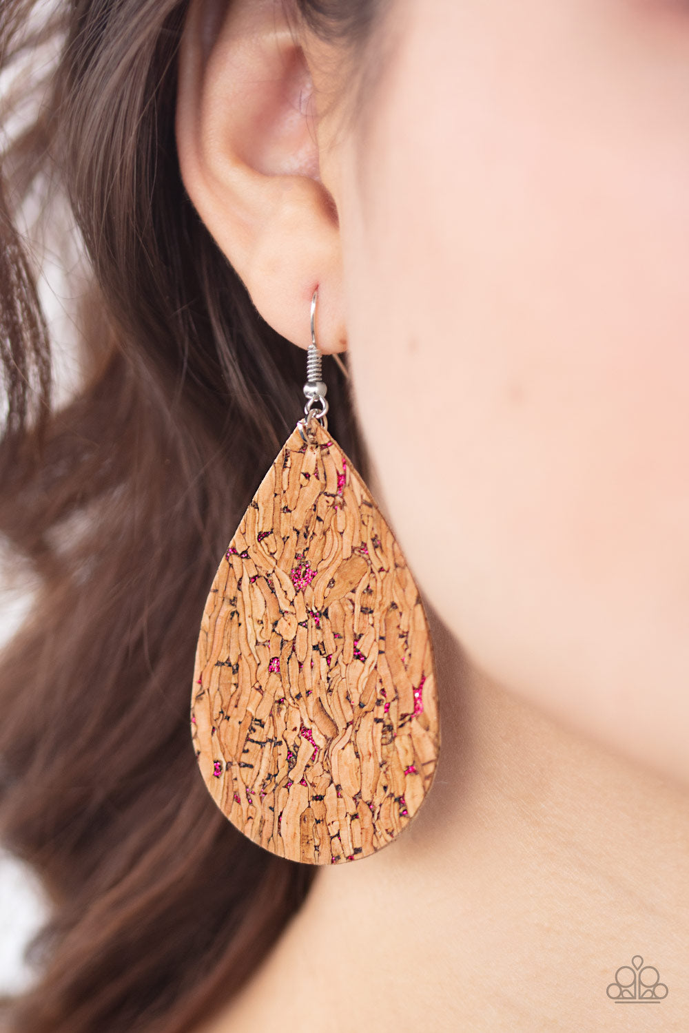 Paparazzi ♥ CORK It Over - Pink ♥  Earrings