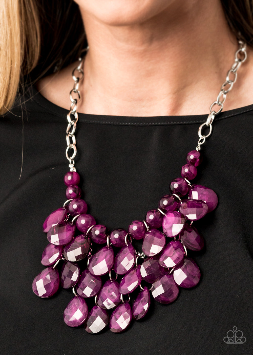 Paparazzi ♥ Sorry To Burst Your Bubble - Purple ♥  Necklace