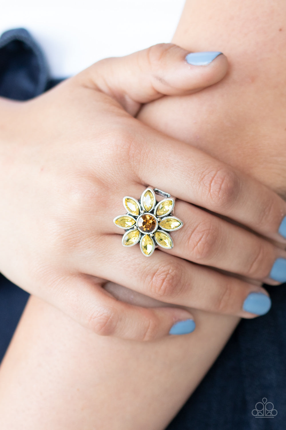 Paparazzi ♥ Prismatic Petals - Yellow ♥  Ring