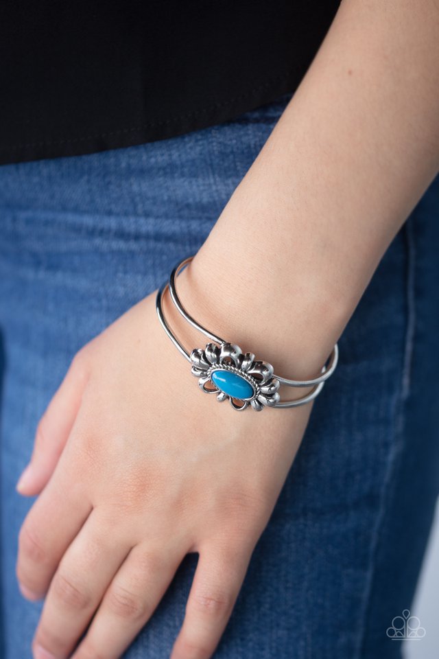 Paparazzi ♥ Serene Succulent - Blue ♥ Bracelet