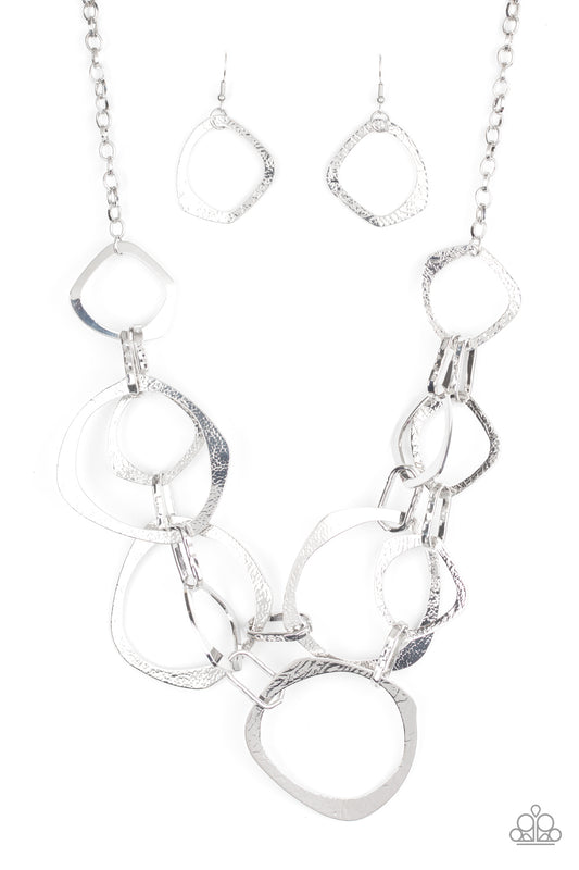 Paparazzi ♥ Salvage Yard - Silver ♥ Necklace