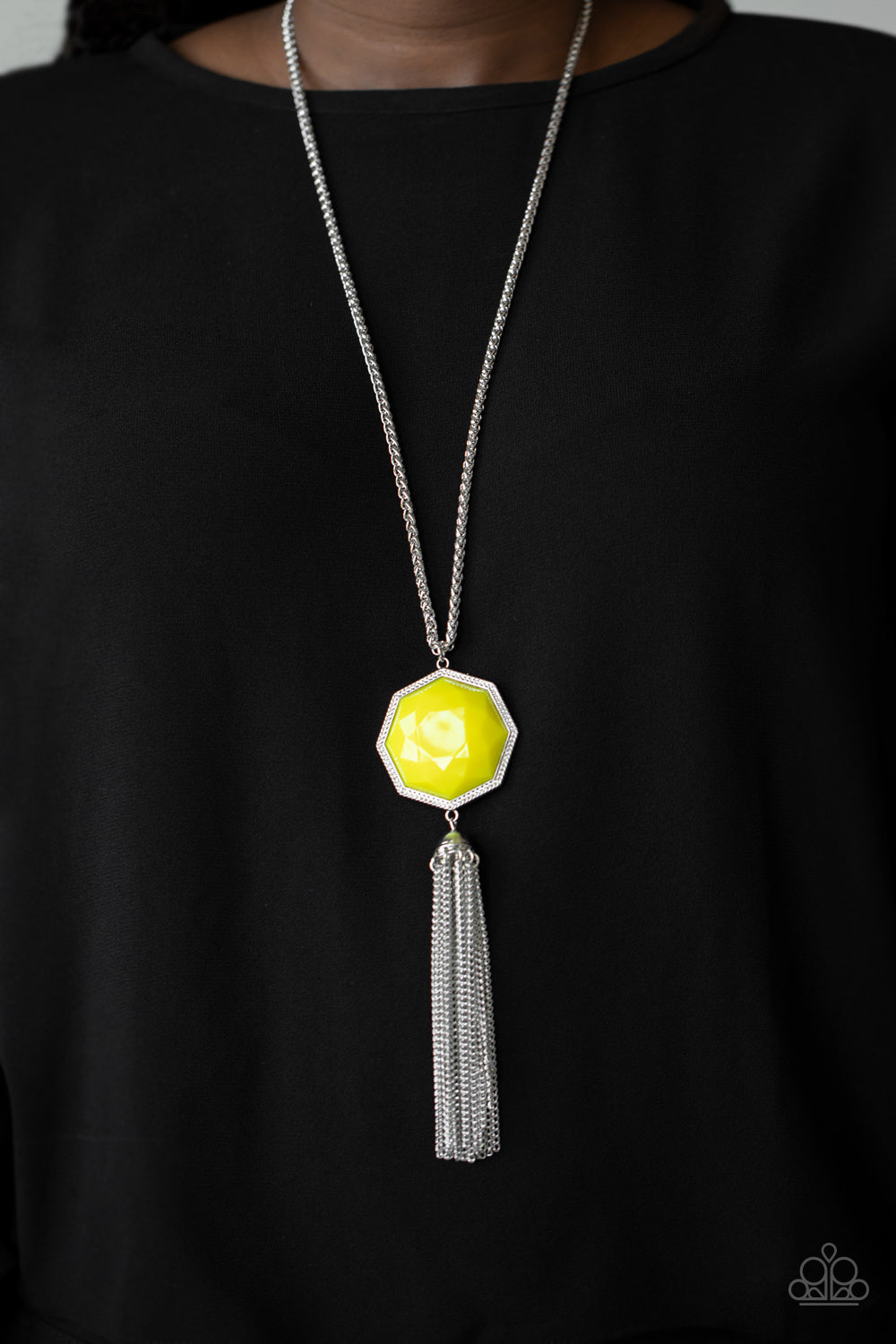 Paparazzi ♥ Prismatically Polygon - Yellow ♥  Necklace