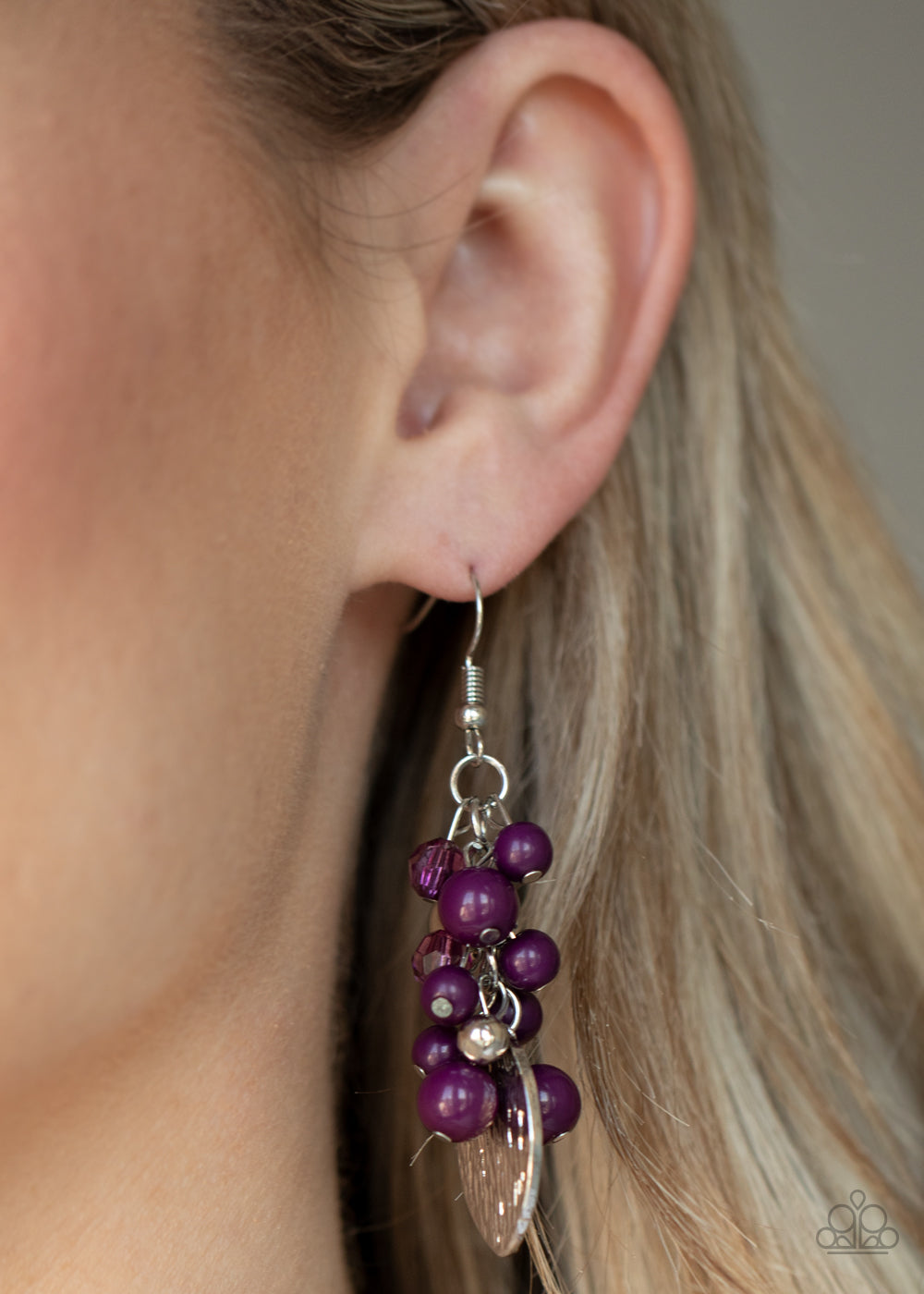 Paparazzi ♥ Fruity Finesse - Purple ♥  Earrings