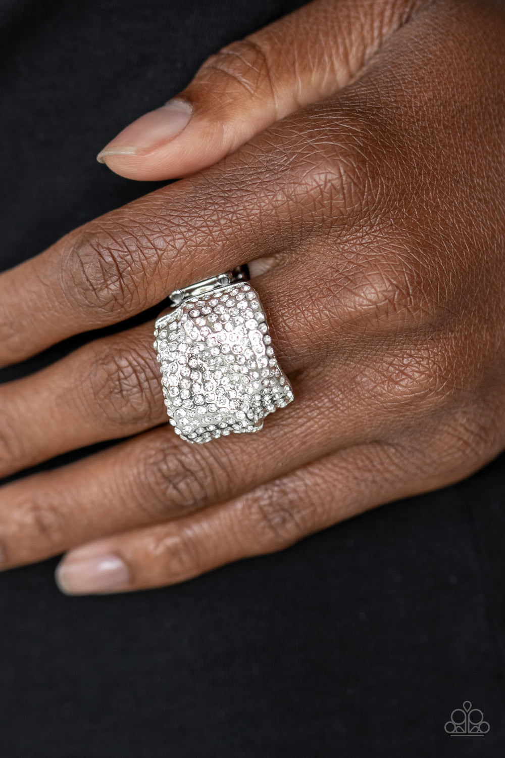 Paparazzi ♥ Imperial Industrialism - White ♥  Ring