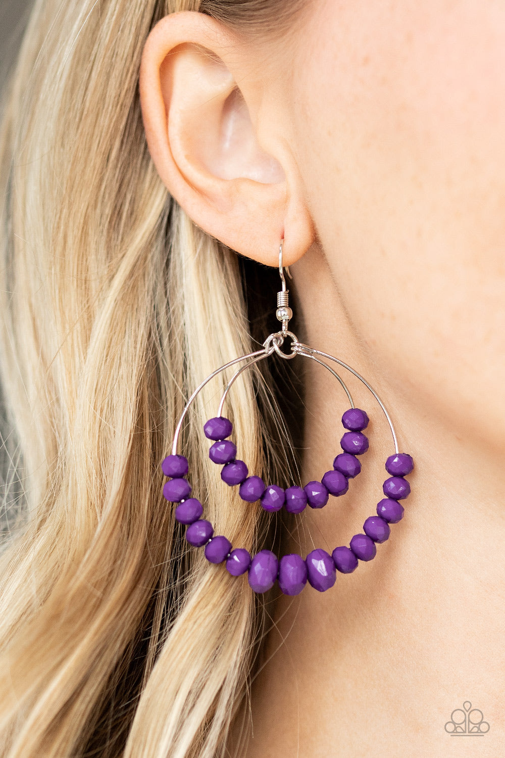 Paparazzi ♥ Paradise Party - Purple ♥  Earrings