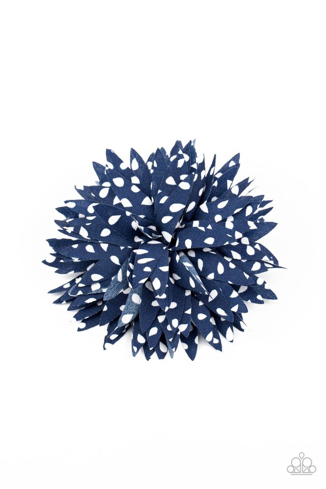 Paparazzi ♥ Polka Panache - Blue ♥ Hair Clip