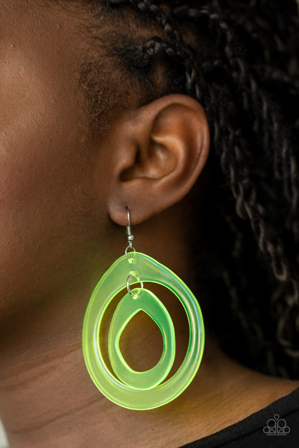 Paparazzi ♥ Show Your True NEONS - Yellow ♥  Earrings