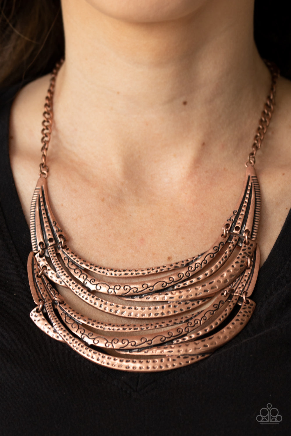 Paparazzi ♥ Read Between The VINES - Copper ♥  Necklace