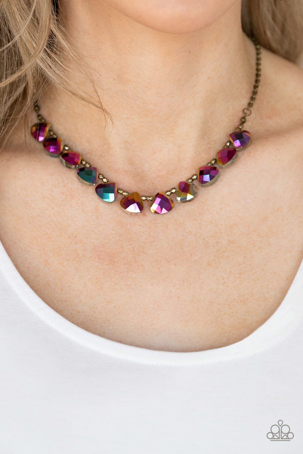 Paparazzi ♥ Catch a Fallen Star - Brass ♥  Necklace