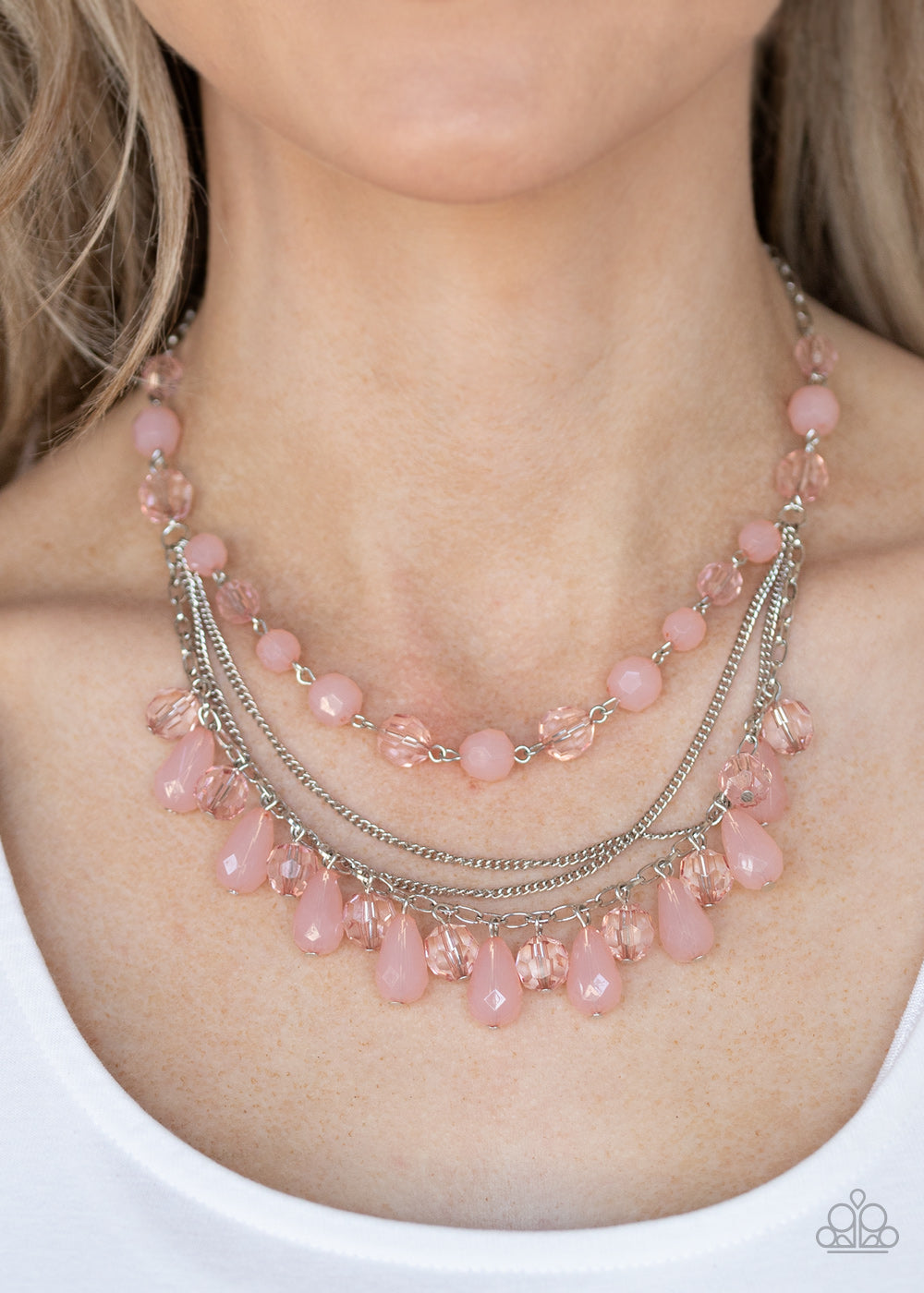 Paparazzi ♥ Awe-Inspiring Iridescence - Pink ♥  Necklace