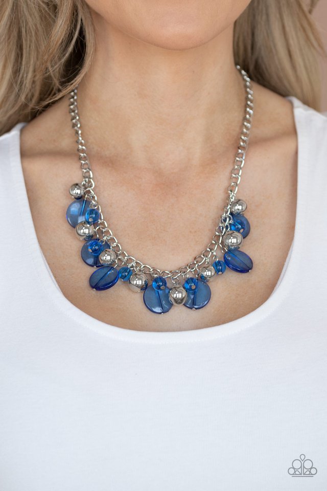 Paparazzi ♥ Gossip Glam - Blue ♥ Necklace